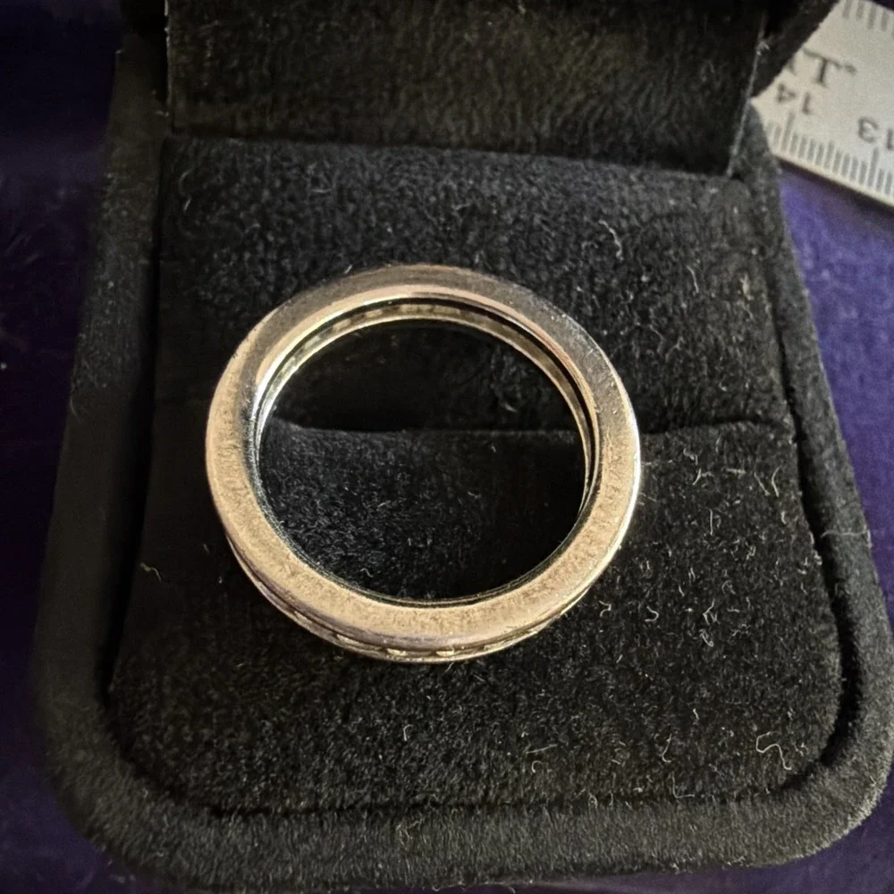 NVC Sterling Silver 925 CZ Infiniti Band Ring Size 7.5